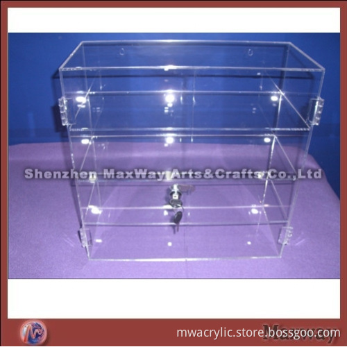 Clear rectangular thickening 4 tiers counter top acrylic